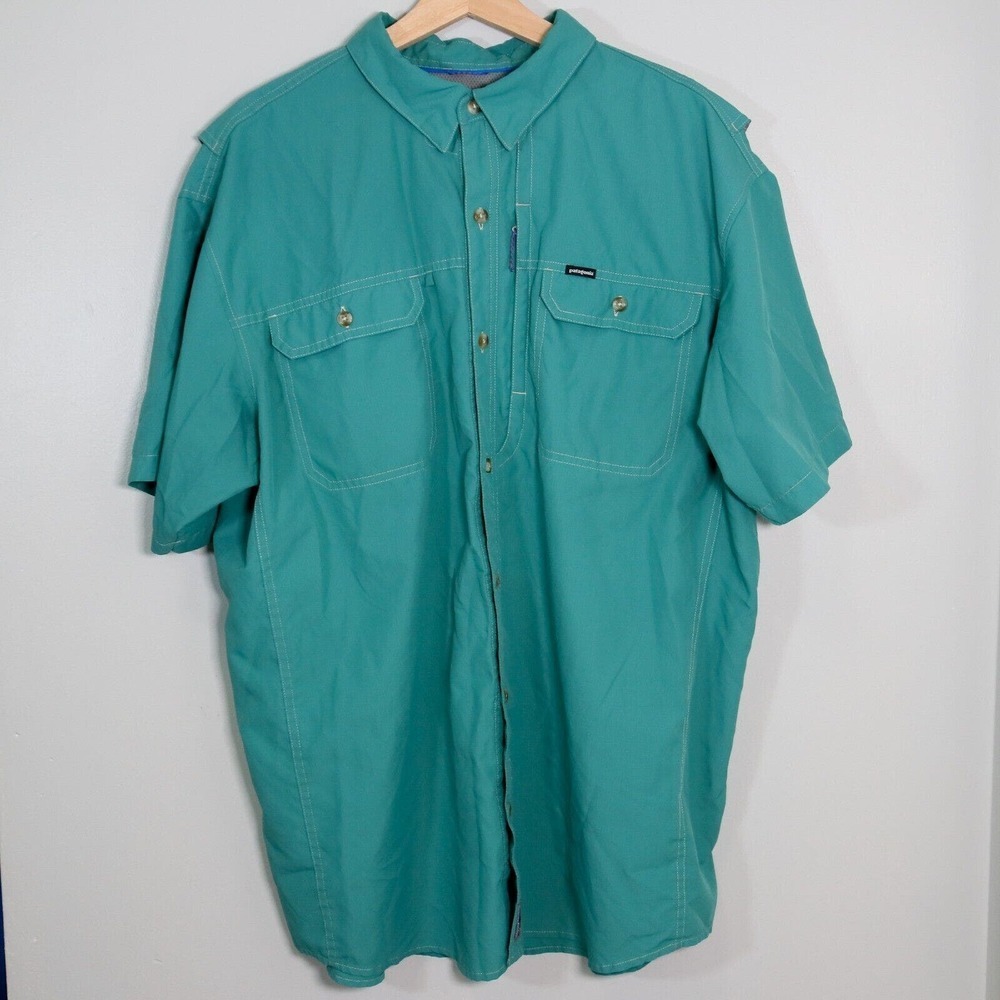Patagonia Fishing Shirt, Men's Size XL Fish Gear Relaxed Fit, Short Sleeve​​